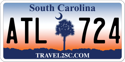SC license plate ATL724