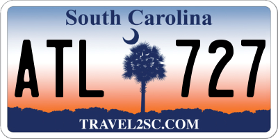 SC license plate ATL727