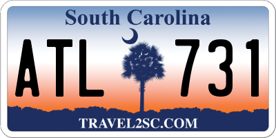 SC license plate ATL731
