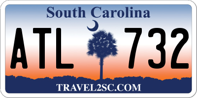 SC license plate ATL732