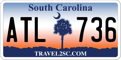 SC license plate ATL736