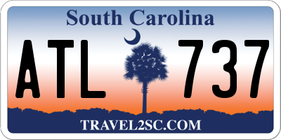 SC license plate ATL737