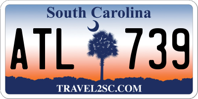 SC license plate ATL739
