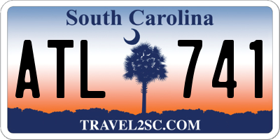 SC license plate ATL741