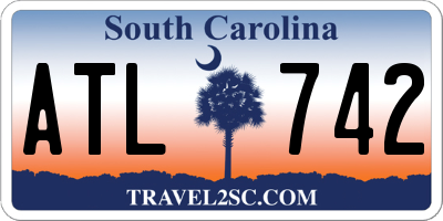 SC license plate ATL742