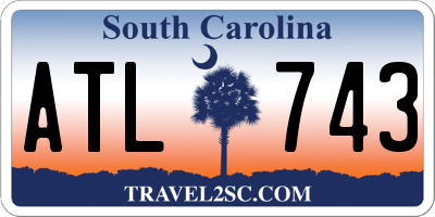 SC license plate ATL743