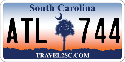 SC license plate ATL744