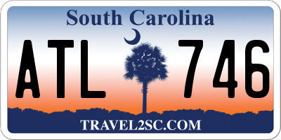 SC license plate ATL746