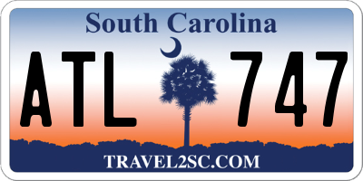 SC license plate ATL747