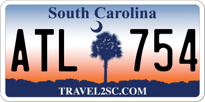 SC license plate ATL754