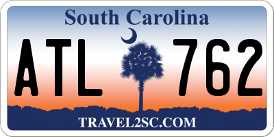 SC license plate ATL762