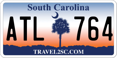 SC license plate ATL764