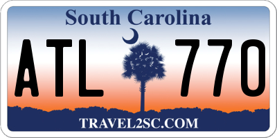 SC license plate ATL770