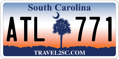 SC license plate ATL771