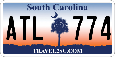 SC license plate ATL774