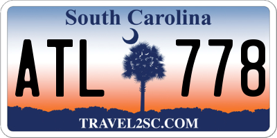 SC license plate ATL778