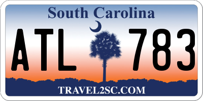 SC license plate ATL783