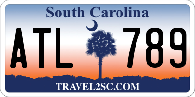 SC license plate ATL789