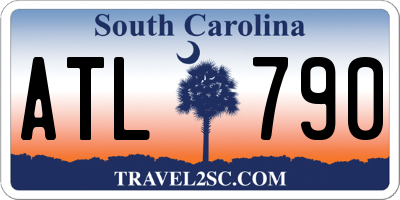 SC license plate ATL790