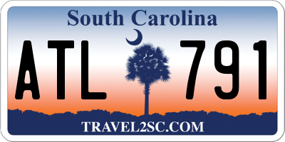 SC license plate ATL791