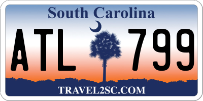 SC license plate ATL799