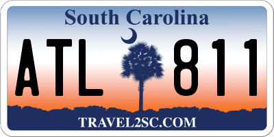 SC license plate ATL811