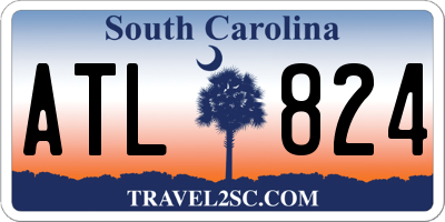 SC license plate ATL824