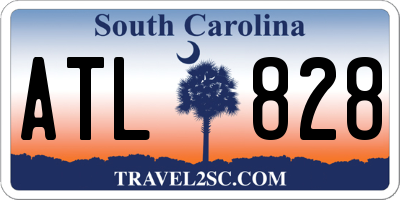 SC license plate ATL828