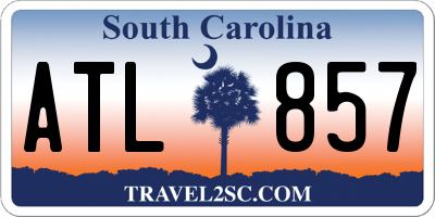 SC license plate ATL857