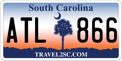 SC license plate ATL866