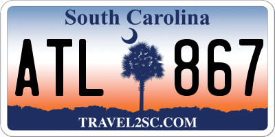 SC license plate ATL867