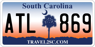 SC license plate ATL869