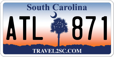 SC license plate ATL871