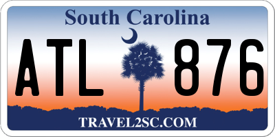 SC license plate ATL876