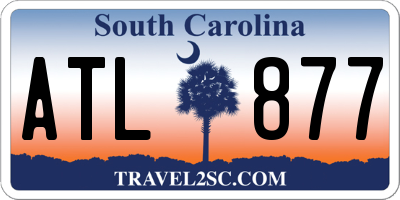 SC license plate ATL877