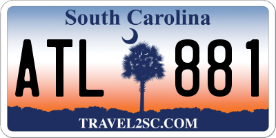 SC license plate ATL881