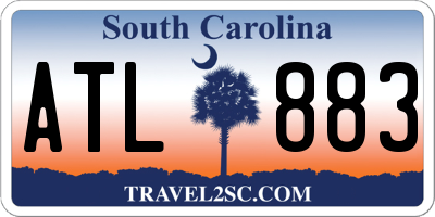 SC license plate ATL883