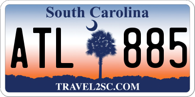 SC license plate ATL885