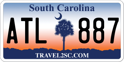 SC license plate ATL887