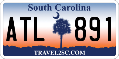 SC license plate ATL891
