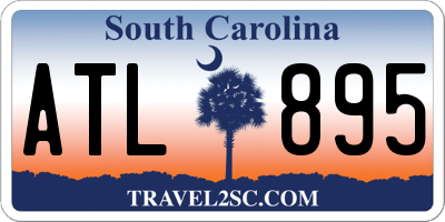 SC license plate ATL895