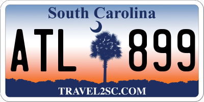 SC license plate ATL899