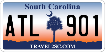 SC license plate ATL901