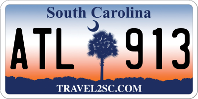 SC license plate ATL913