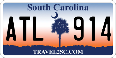 SC license plate ATL914