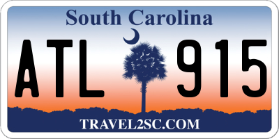 SC license plate ATL915