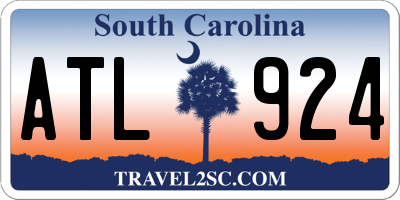 SC license plate ATL924