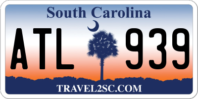SC license plate ATL939