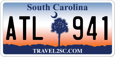SC license plate ATL941