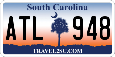 SC license plate ATL948